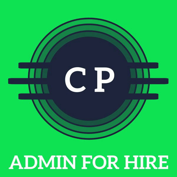 cp admin for hire - logo - charlene perrin virtual assistant - administrative help freelancer